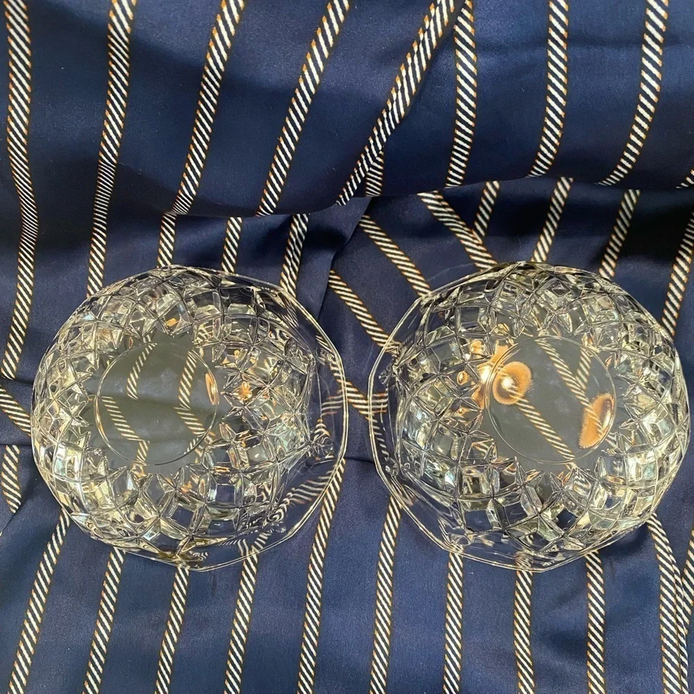 Italian Crystal Bowls - one large and two (2) small Royal Crystal Rock